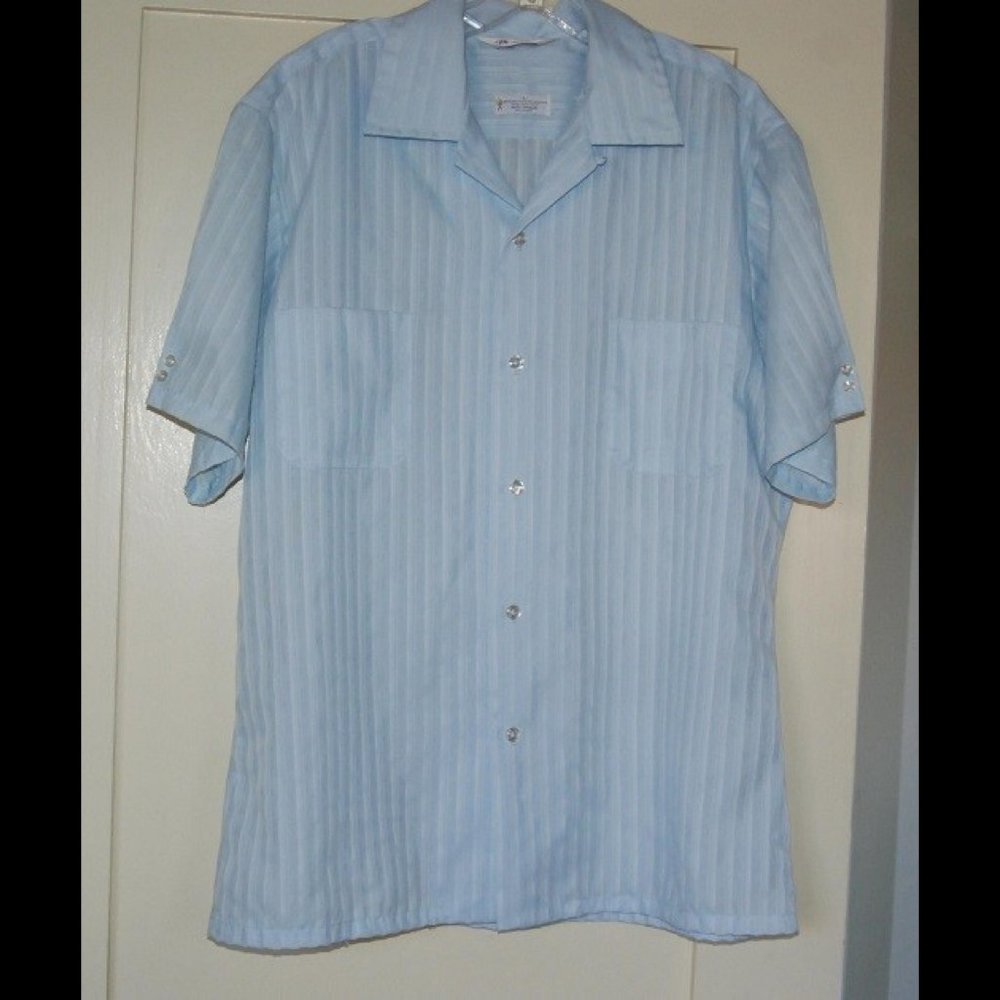 Mr. California Vintage Blue 70's Polyester Blend